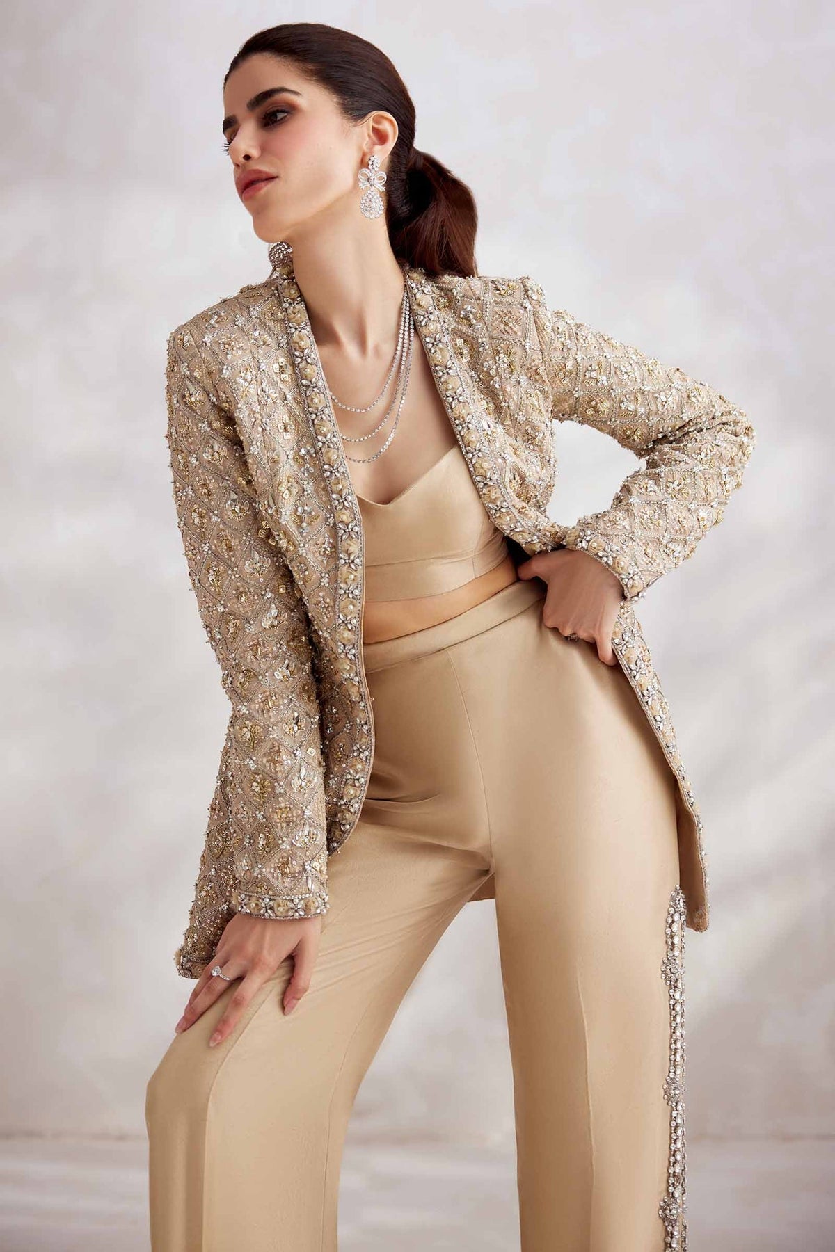 Elan | Elitarie Wedding Formals | AURÃLIEN (EP-21212) - Designer Dress with Intricate embroidery and embellishments. Shop elegent wedding dress at Maria Faisal.