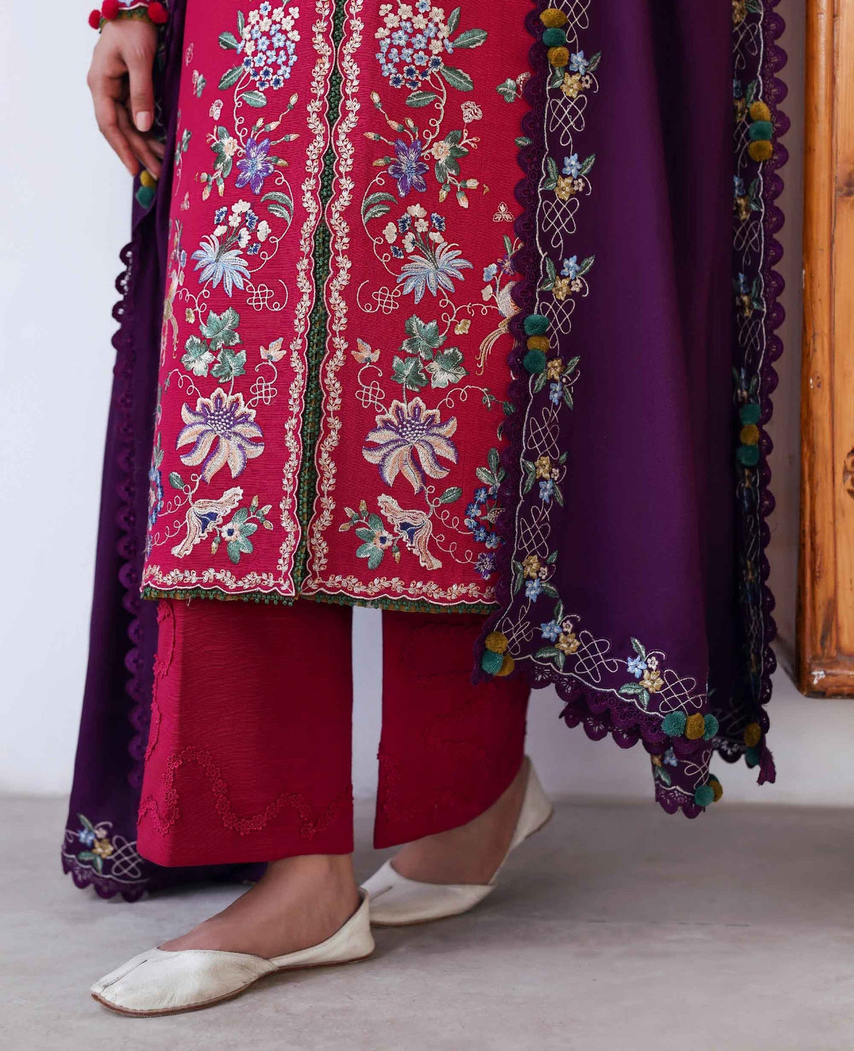 Elaria – authentic Pakistani dress from the Amaris Luxury Shawl 25 collection for women in the UK