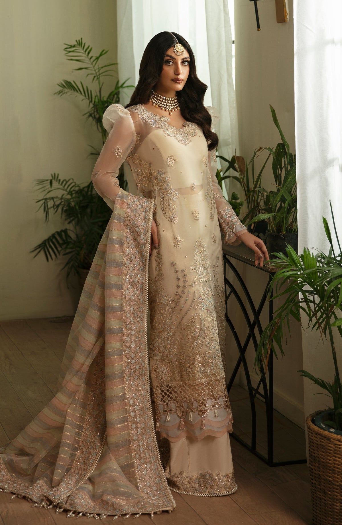 Eleshia | Zarin Wedding Formals 24 |  SHAHZEEN - Designer Dress with Intricate embroidery and embellishments. Shop elegent wedding dress at Maria Faisal.