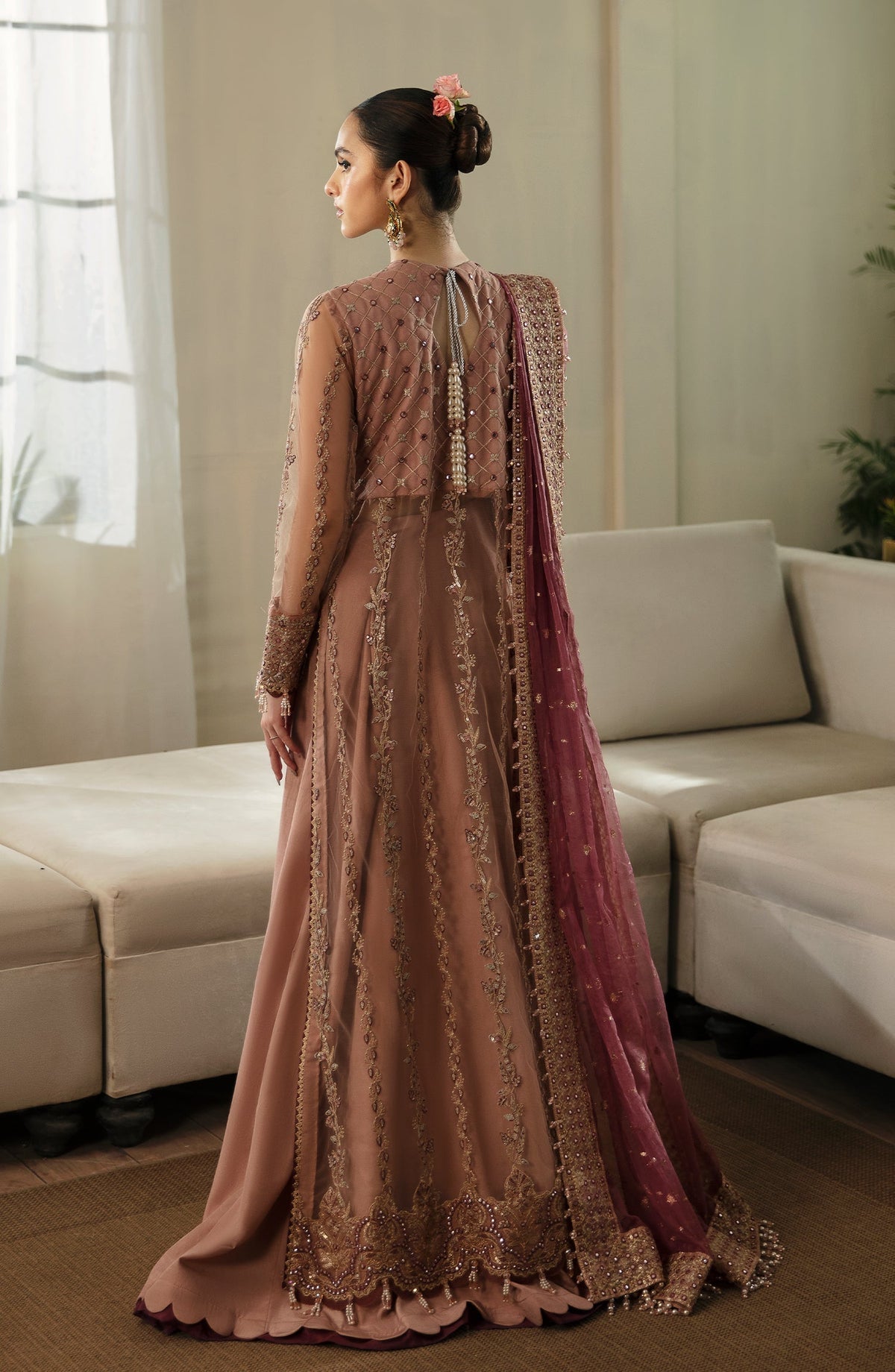 Eleshia | Zarin Wedding Formals 24 |  ROSEA - Designer Dress with Intricate embroidery and embellishments. Shop elegent wedding dress at Maria Faisal.