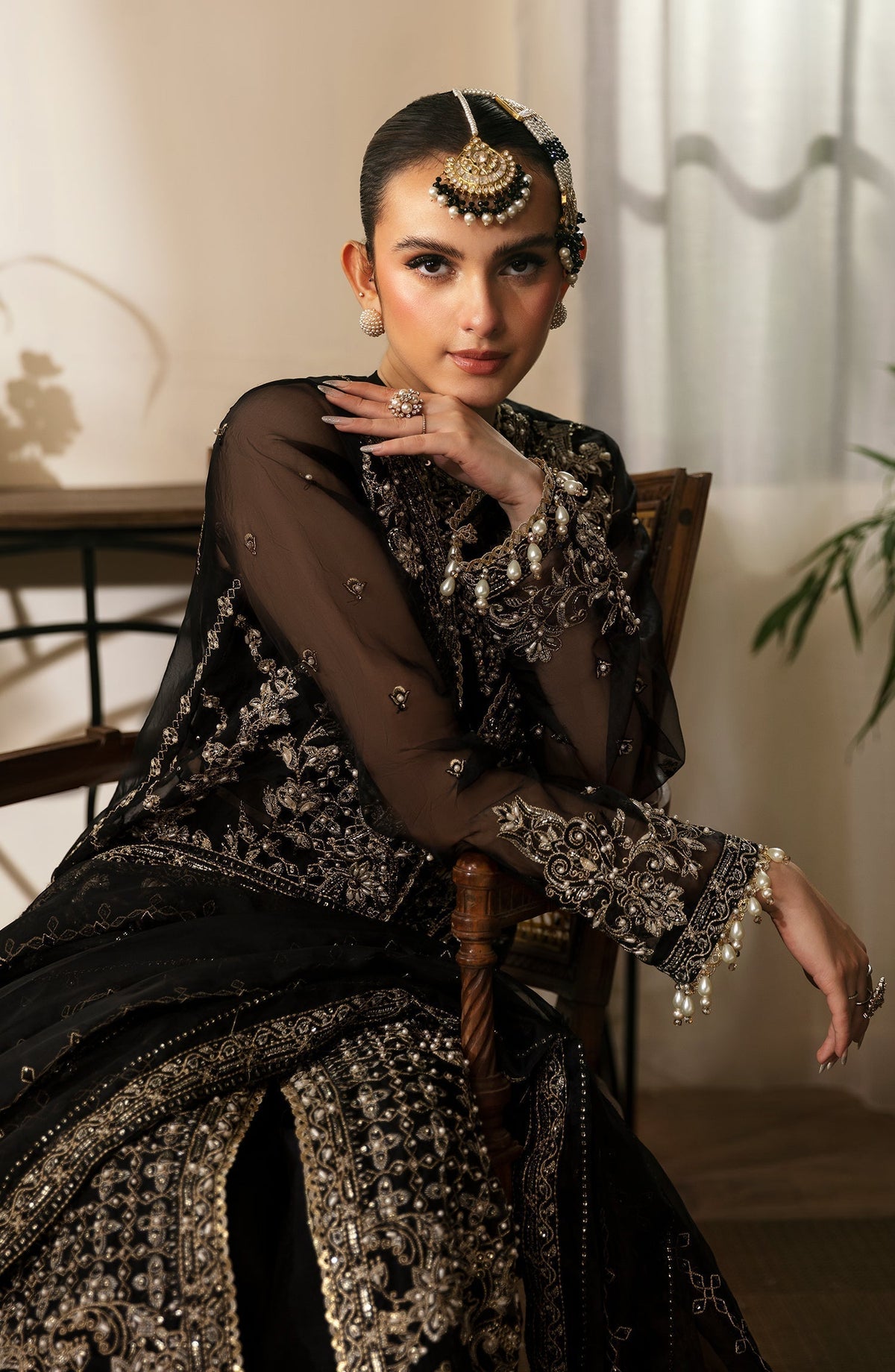 Eleshia | Zarin Wedding Formals 24 |  MAHROZ - Designer Dress with Intricate embroidery and embellishments. Shop elegent wedding dress at Maria Faisal.