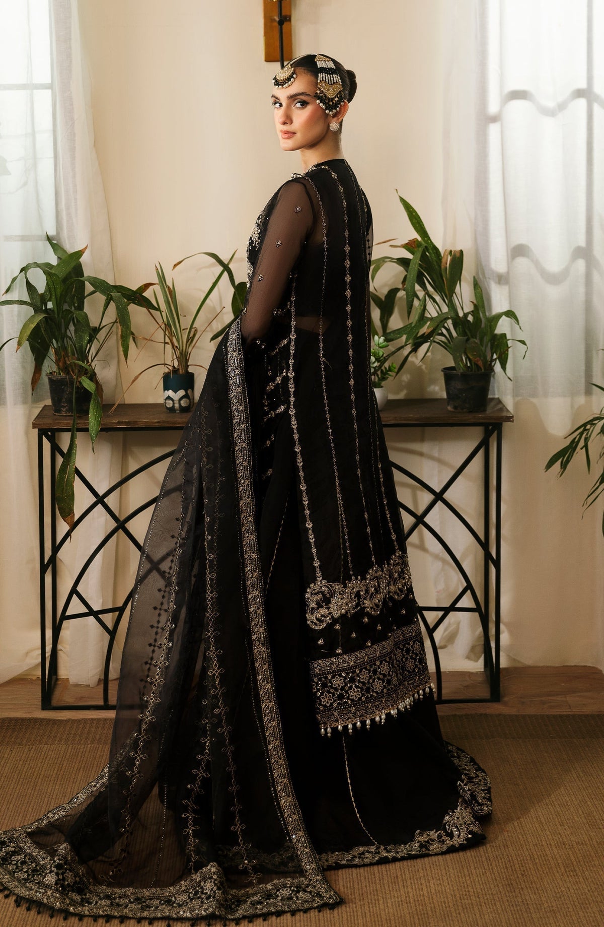 Eleshia | Zarin Wedding Formals 24 |  MAHROZ - Designer Dress with Intricate embroidery and embellishments. Shop elegent wedding dress at Maria Faisal.