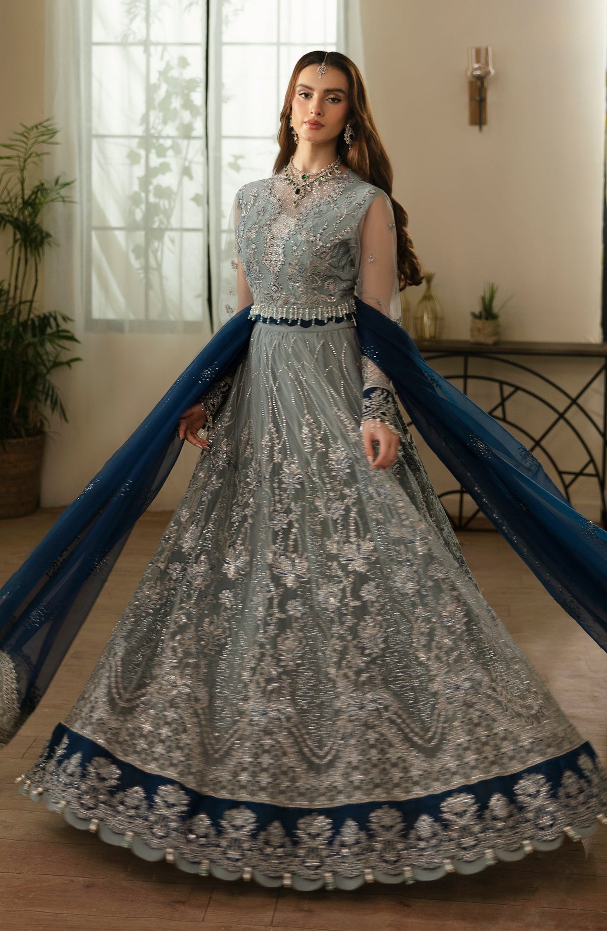 Eleshia | Zarin Wedding Formals 24 |  SIARA - Designer Dress with Intricate embroidery and embellishments. Shop elegent wedding dress at Maria Faisal.