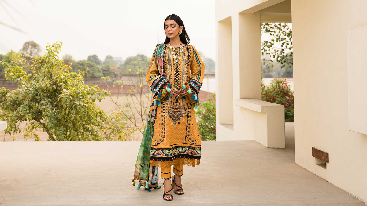 Ellena | Luxury Embroidered Collection | D14 - Maria Faisal