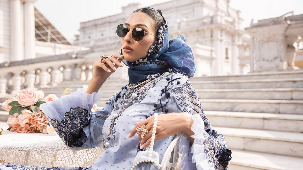 Ellena | Luxury Embroidered Collection | D22 - Maria Faisal