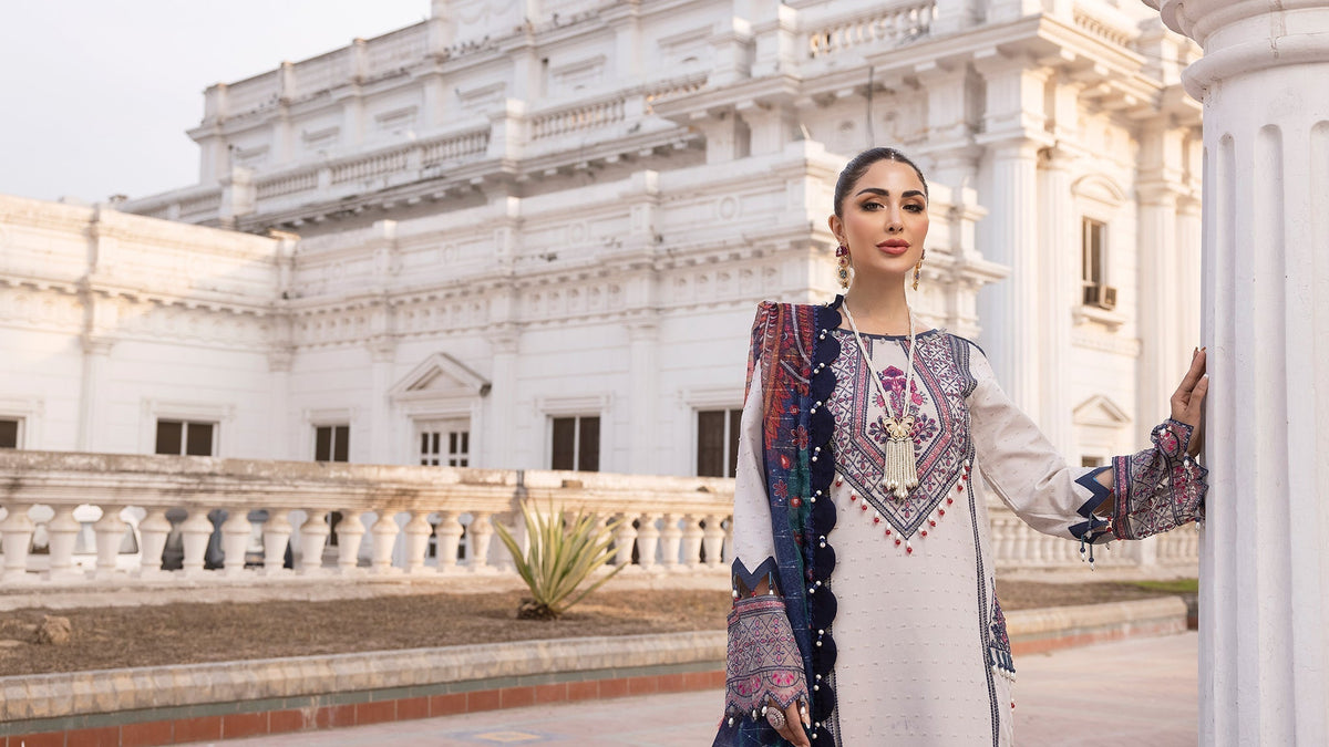 Ellena | Luxury Embroidered Collection | D23 - Maria Faisal