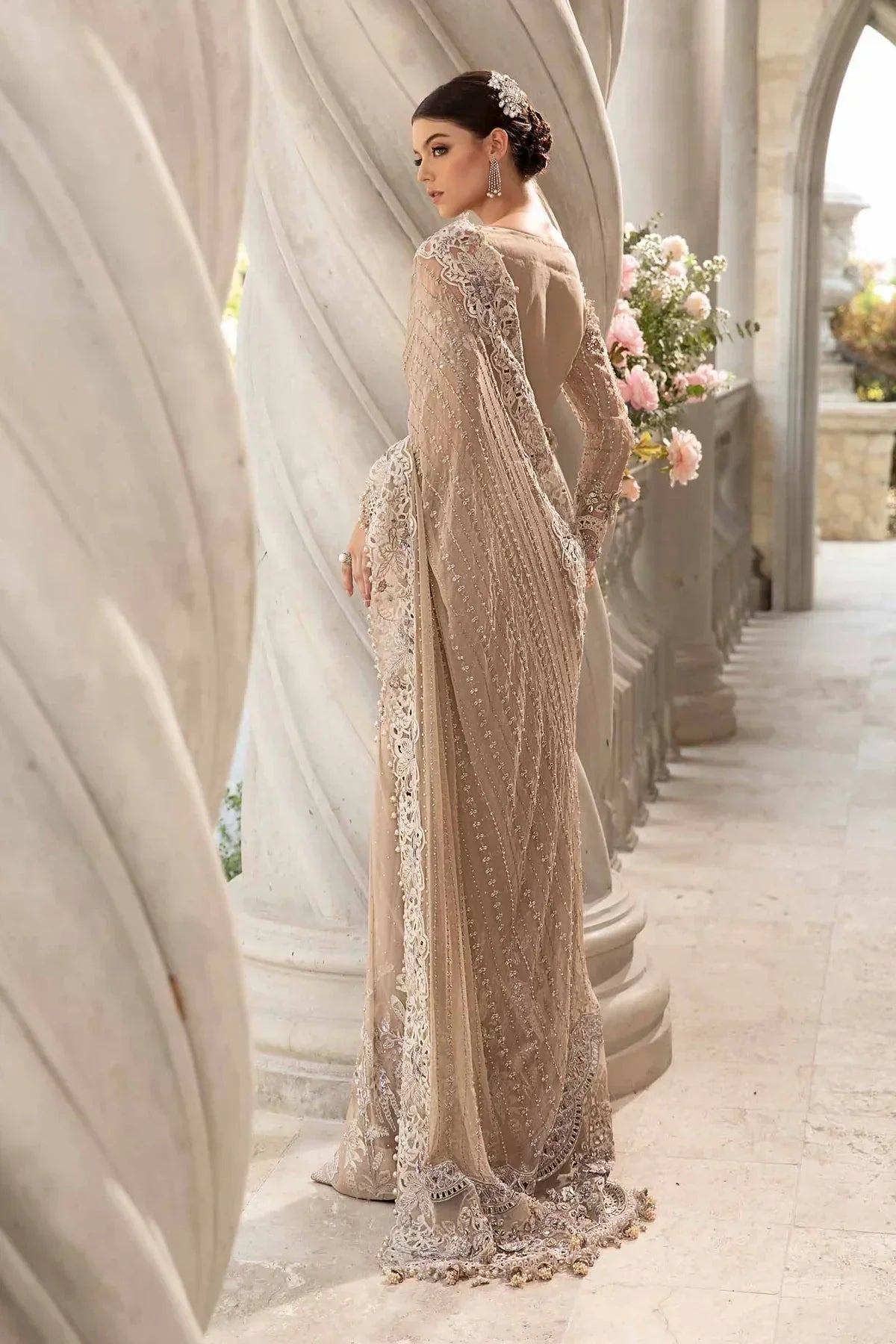 Maria B | Mbroidered Fabrics 2024 | BD-2801 - Waniyas