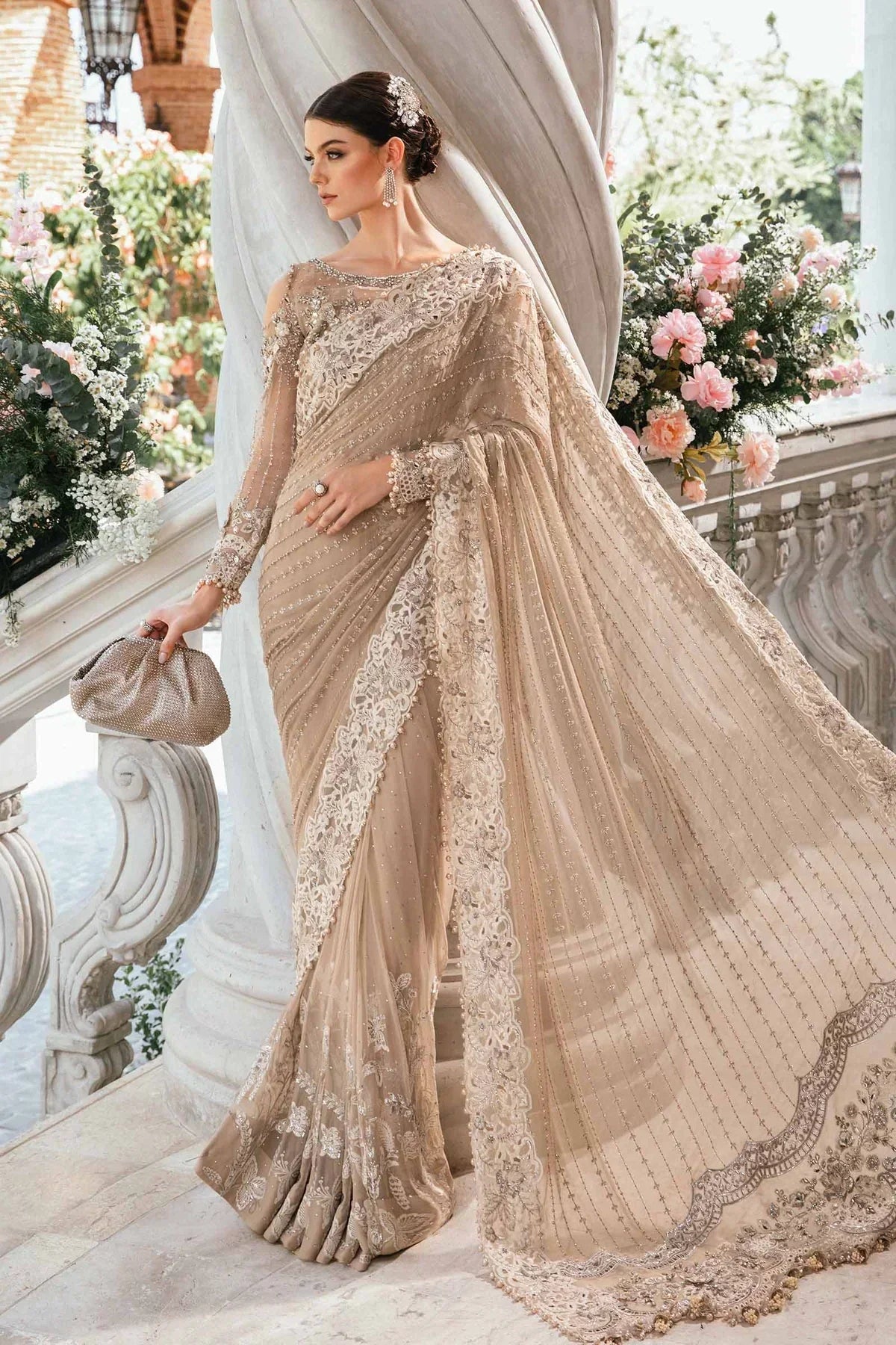 Maria B | Mbroidered Fabrics 2024 | BD-2801 - Waniyas