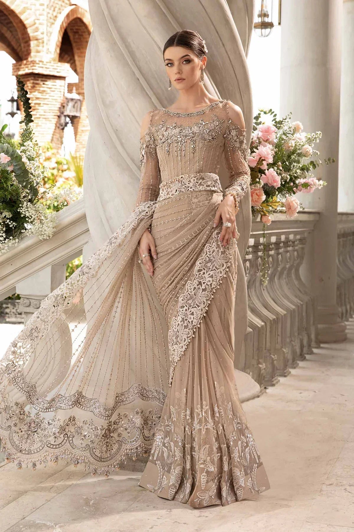 Maria B | Mbroidered Fabrics 2024 | BD-2801 - Waniyas