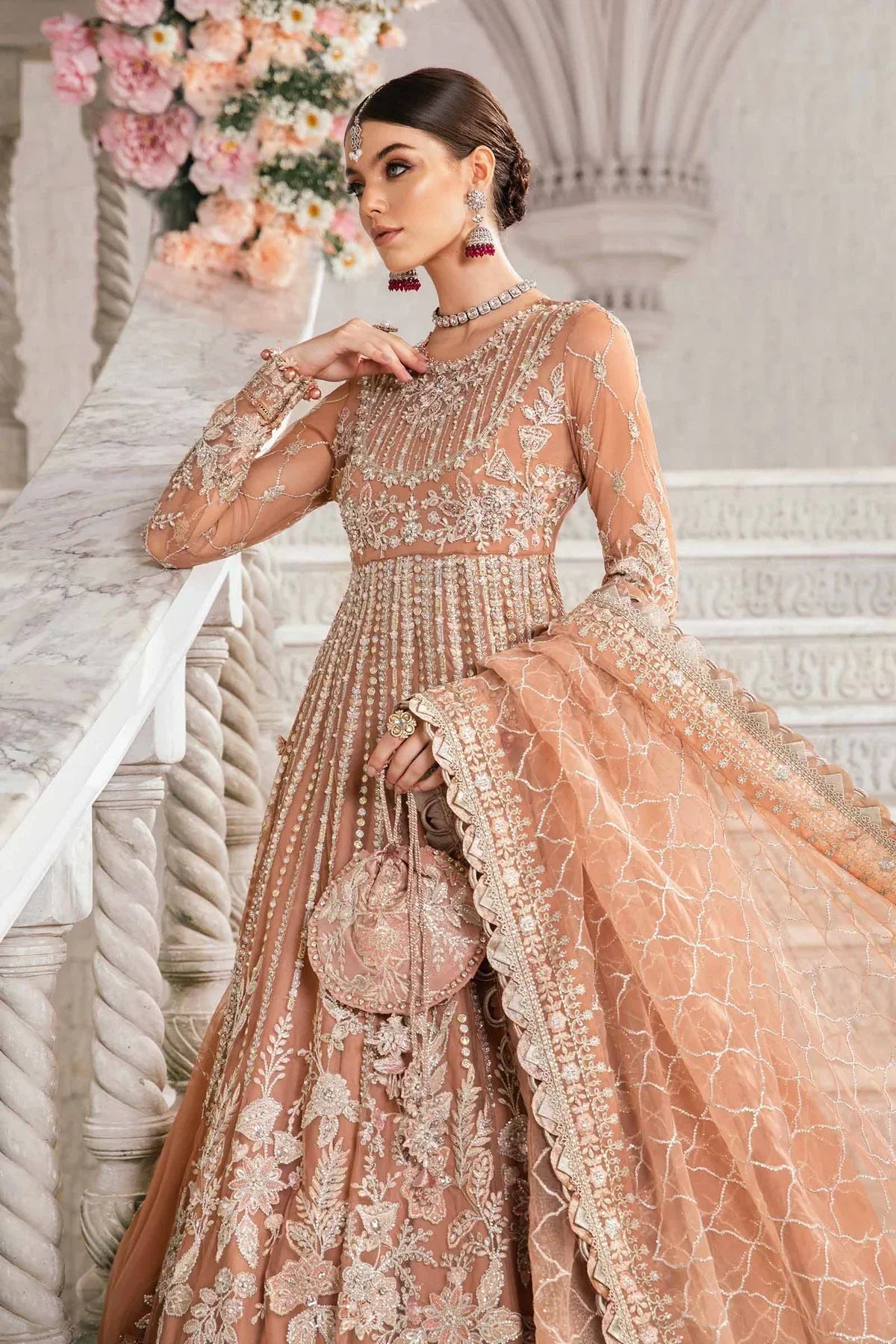 Maria B | Mbroidered Fabrics 2024 | BD-2804 - Waniyas