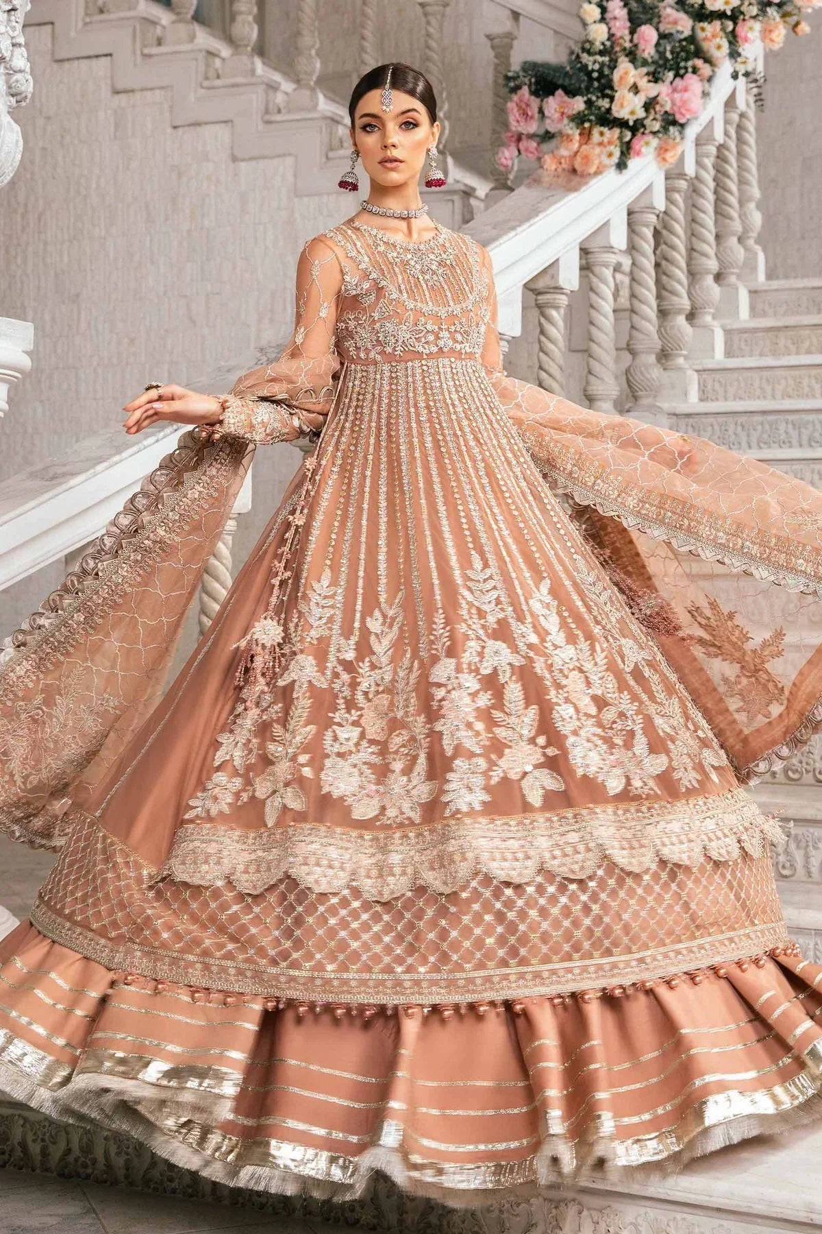Maria B | Mbroidered Fabrics 2024 | BD-2804 - Waniyas