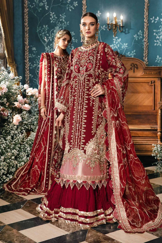 Maria B | Mbroidered Fabrics 2024 | BD-2807 - Waniyas
