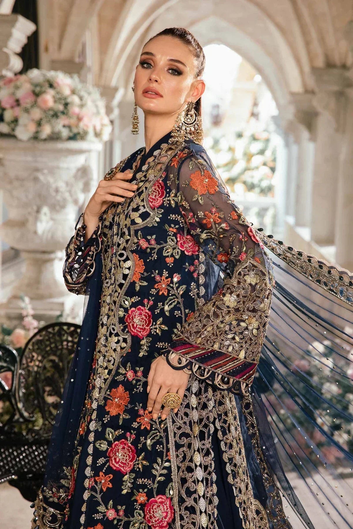 Maria B | Mbroidered Fabrics 2024 | BD-2808 - Waniyas