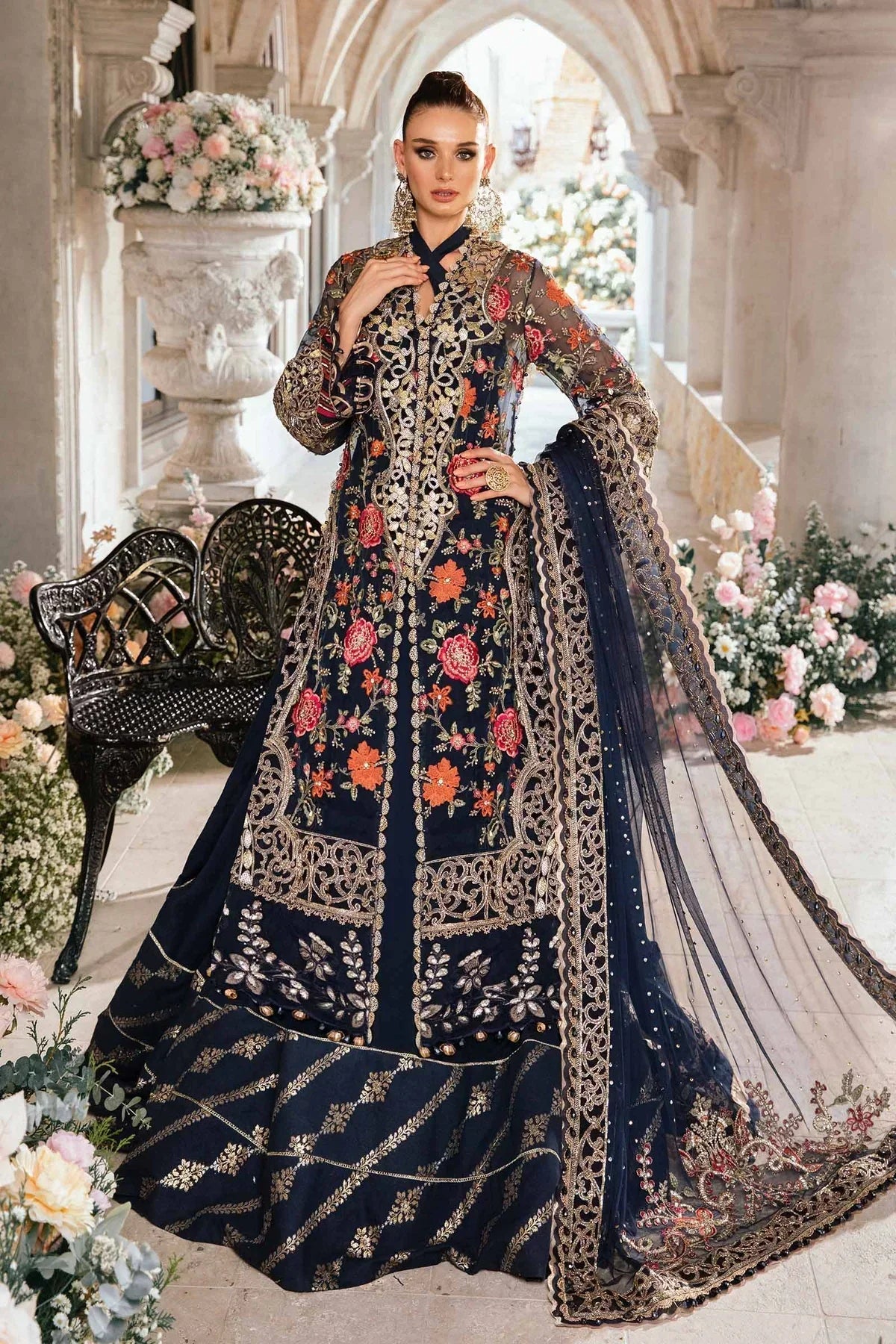Maria B | Mbroidered Fabrics 2024 | BD-2808 - Waniyas