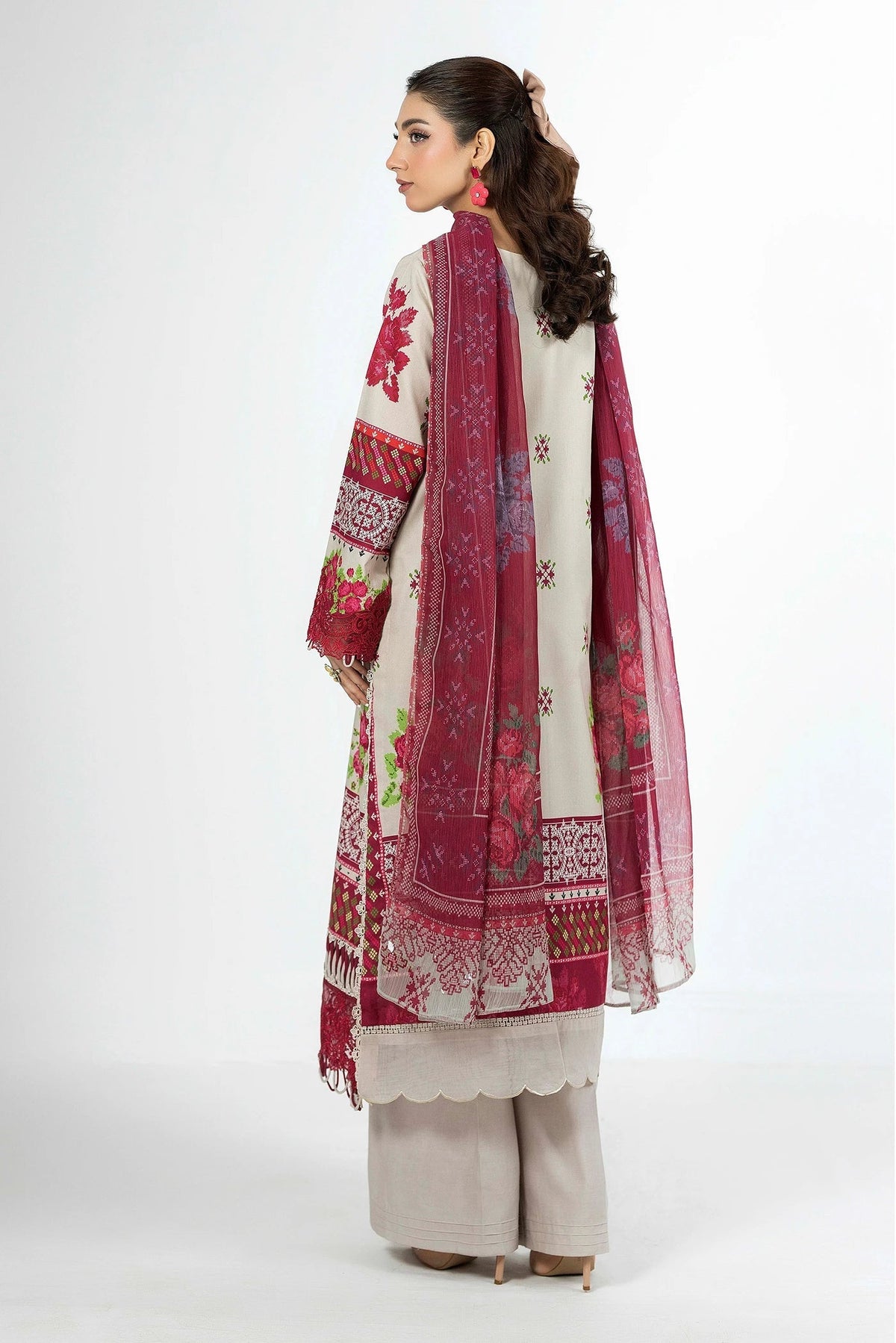 Adans Libas | Ethnic Prints | ETHNIC 1657 - Luxury Dress - available at Maria Faisal in UK and USA.