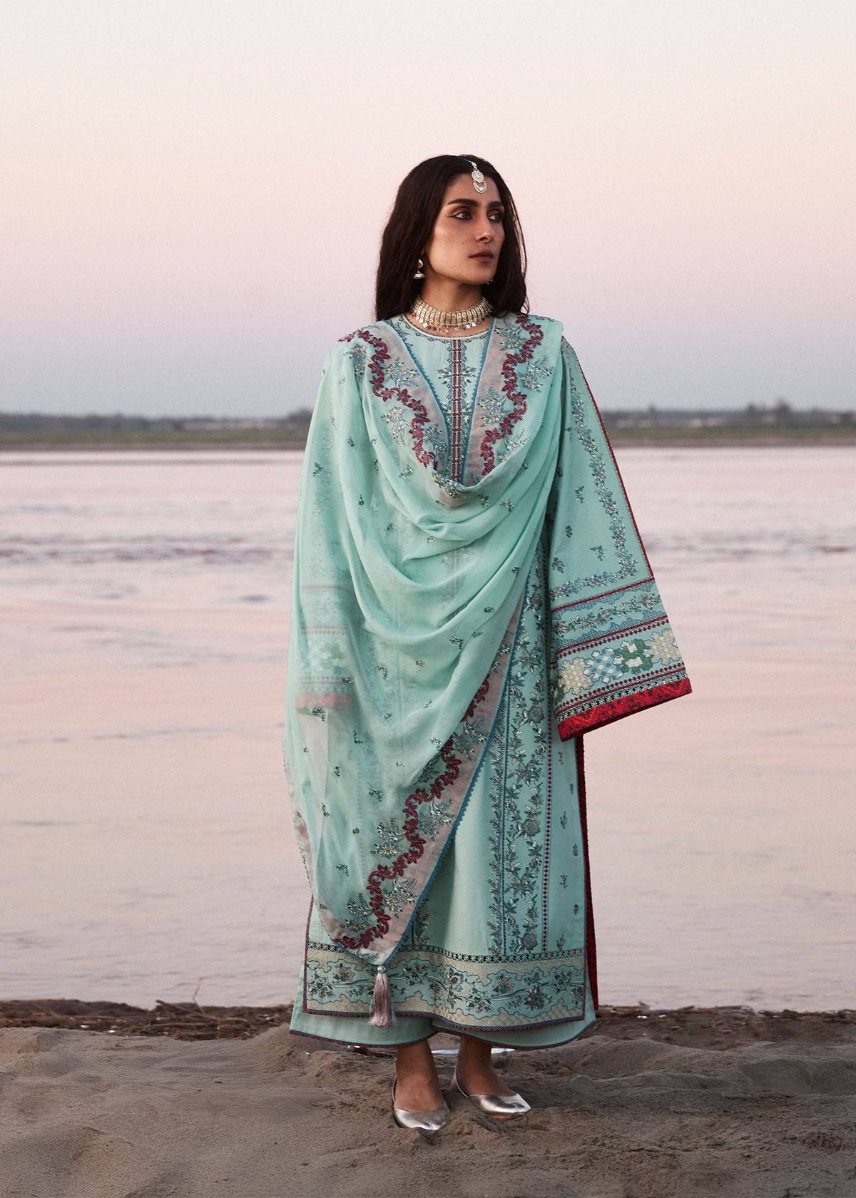 Hussain Rehar | Surkh Eid Pret’25 | Aina by Maria Faisal - Registered Vendor of : Hussain Rehar - type : Ladies Clothes - 100% original wedding dresses