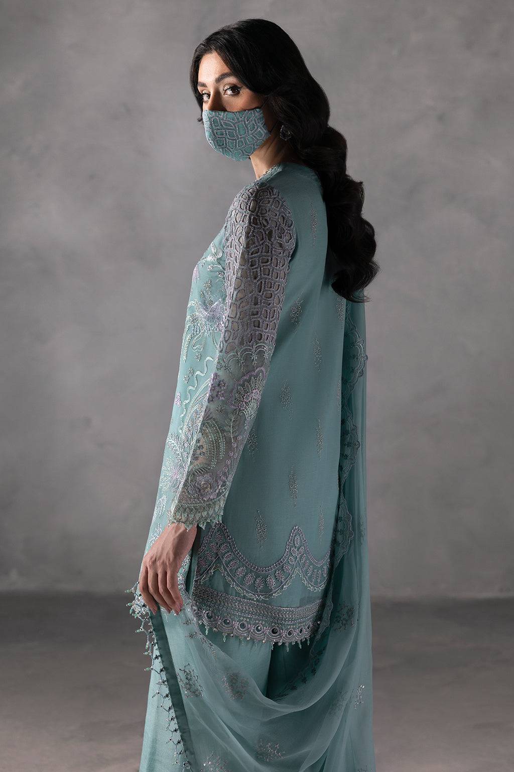 Flossie | Laconic Formals | FE - 905 B by Maria Faisal - Registered Vendor of : Flossie - type : Ladies Clothes - 100% original wedding dresses