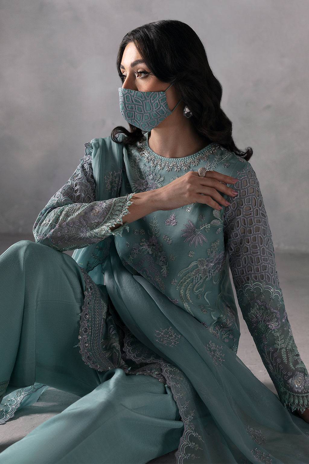 Flossie | Laconic Formals | FE - 905 B by Maria Faisal - Registered Vendor of : Flossie - type : Ladies Clothes - 100% original wedding dresses