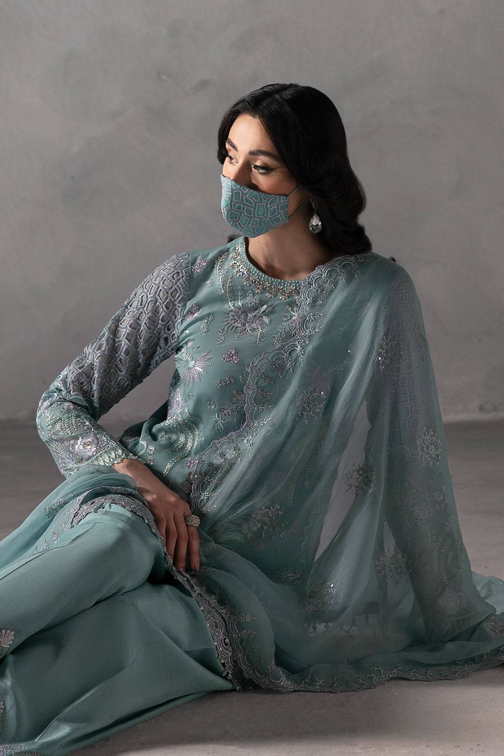 Flossie | Laconic Formals | FE - 905 B by Maria Faisal - Registered Vendor of : Flossie - type : Ladies Clothes - 100% original wedding dresses