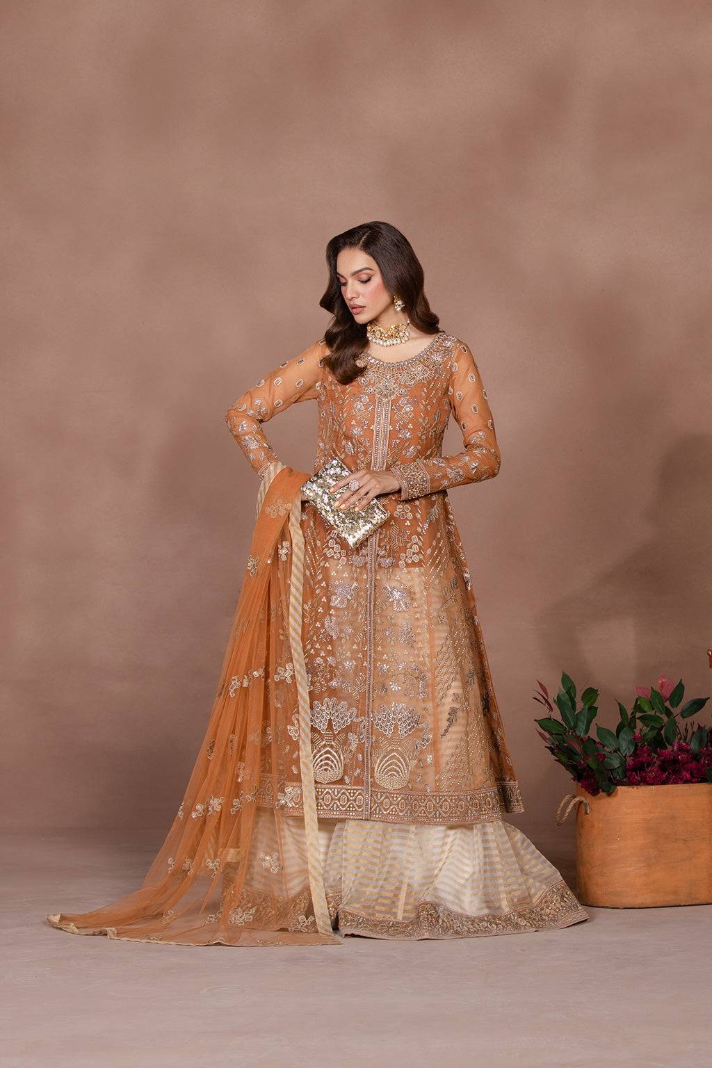 Flossie | Studio RTW | FAWN BROWN by Maria Faisal - Registered Vendor of : Flossie - type : Ladies Clothes - 100% original wedding dresses