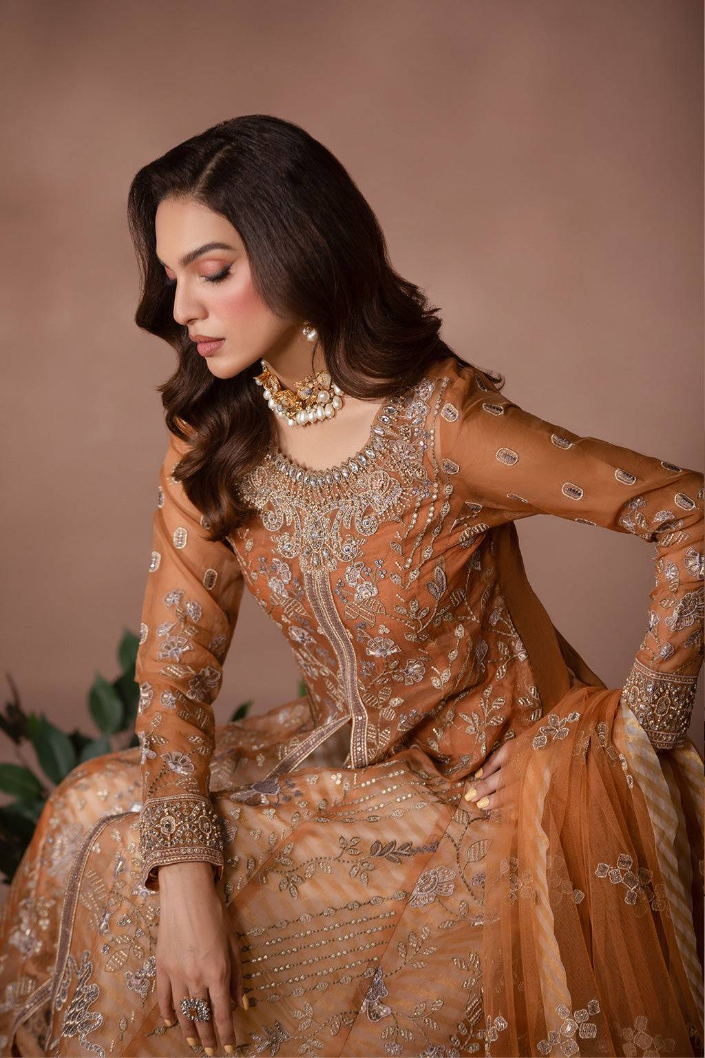 Flossie | Studio RTW | FAWN BROWN by Maria Faisal - Registered Vendor of : Flossie - type : Ladies Clothes - 100% original wedding dresses