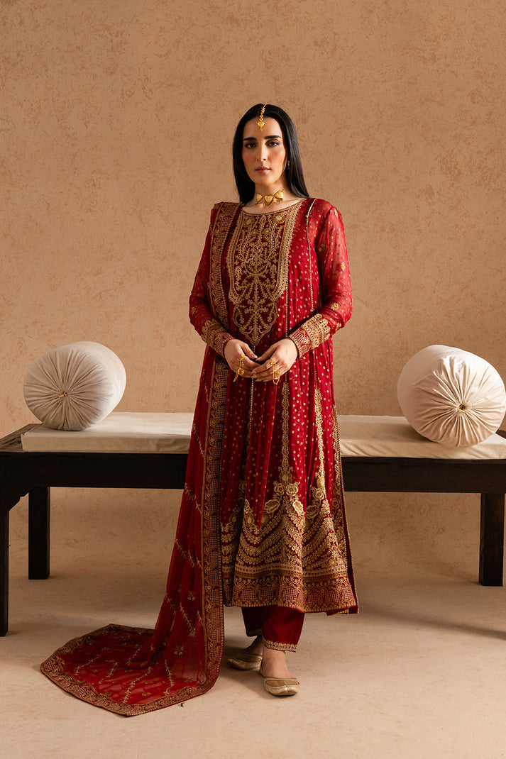 Fressia Premium | Premium Chiffon | FSU5607 - Ladies Clothes - Maria Faisal