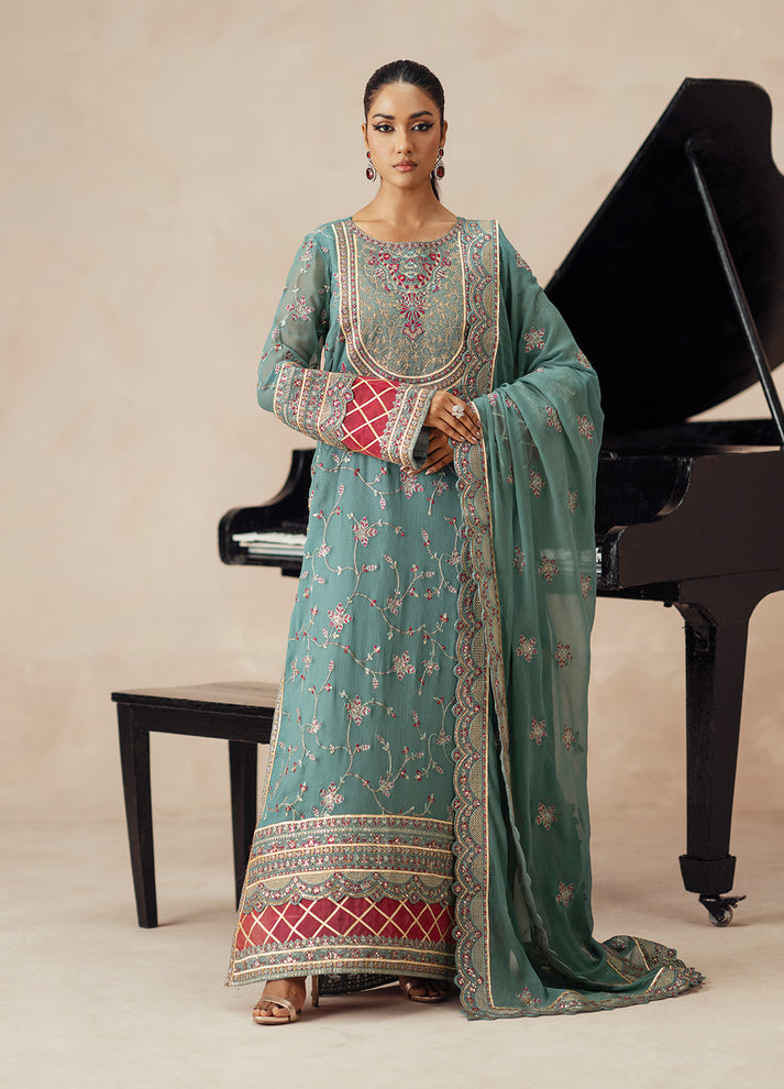 Fressia Premium | Premium Chiffon | FSU5612 - Ladies Clothes - Maria Faisal