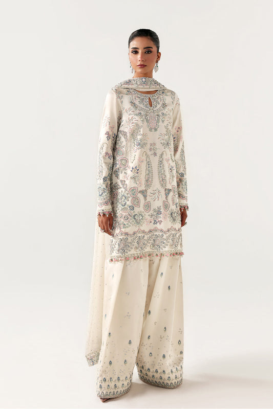 Saira Rizwan | Silk Luxe 26 | AYLIN- SRLSP-26-08 - Dress - available at Maria Faisal in UK and USA.