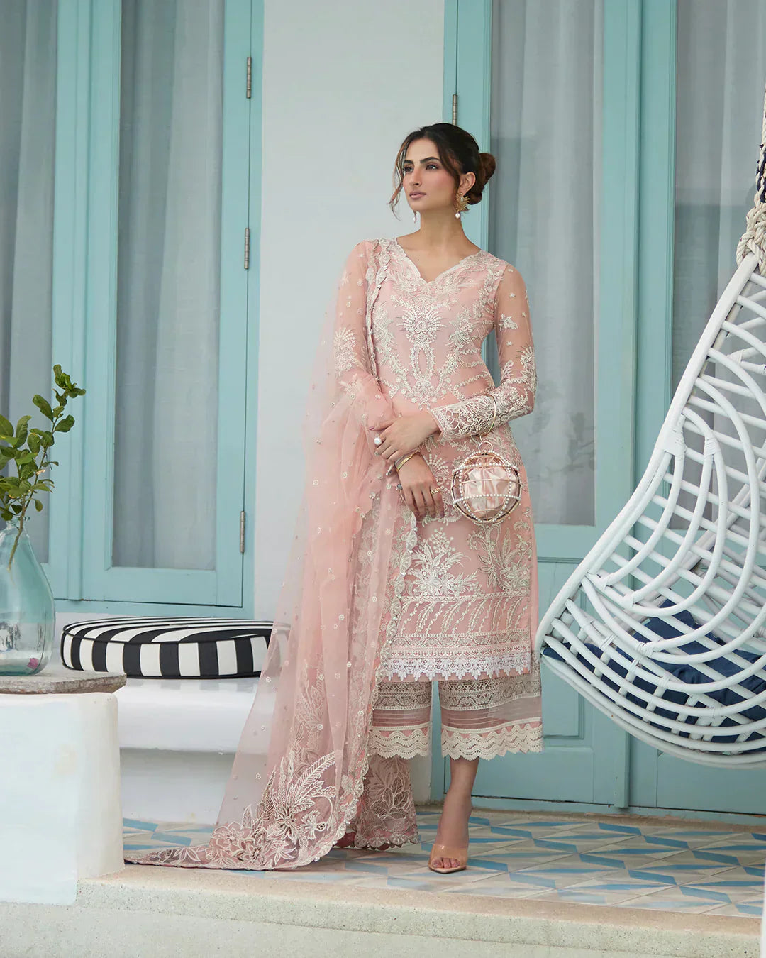 Faiza Saqlain | Liliana Luxury Lawn 24 | Valetta - Ladies Clothes - Maria Faisal