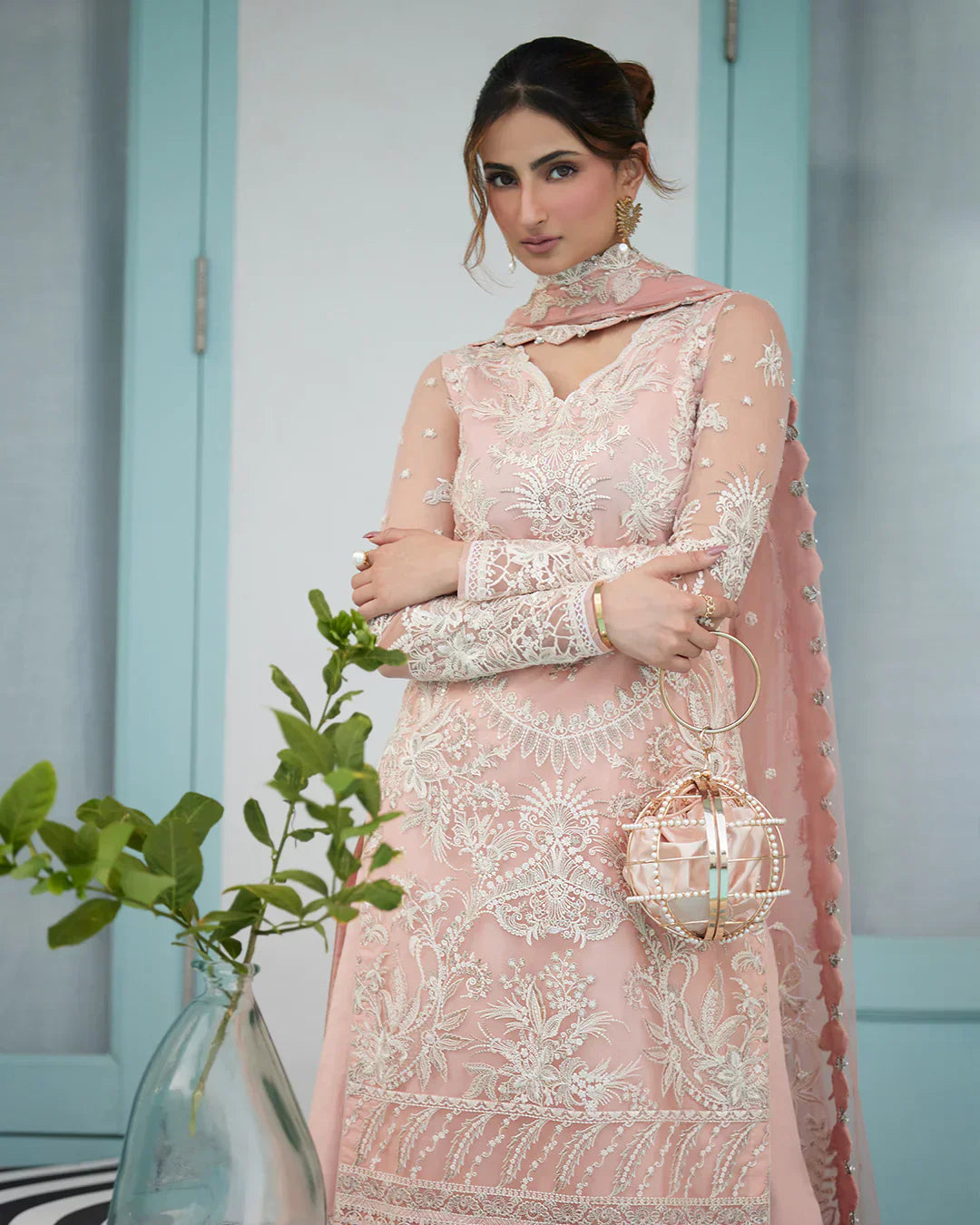 Faiza Saqlain | Liliana Luxury Lawn 24 | Valetta - Ladies Clothes - Maria Faisal