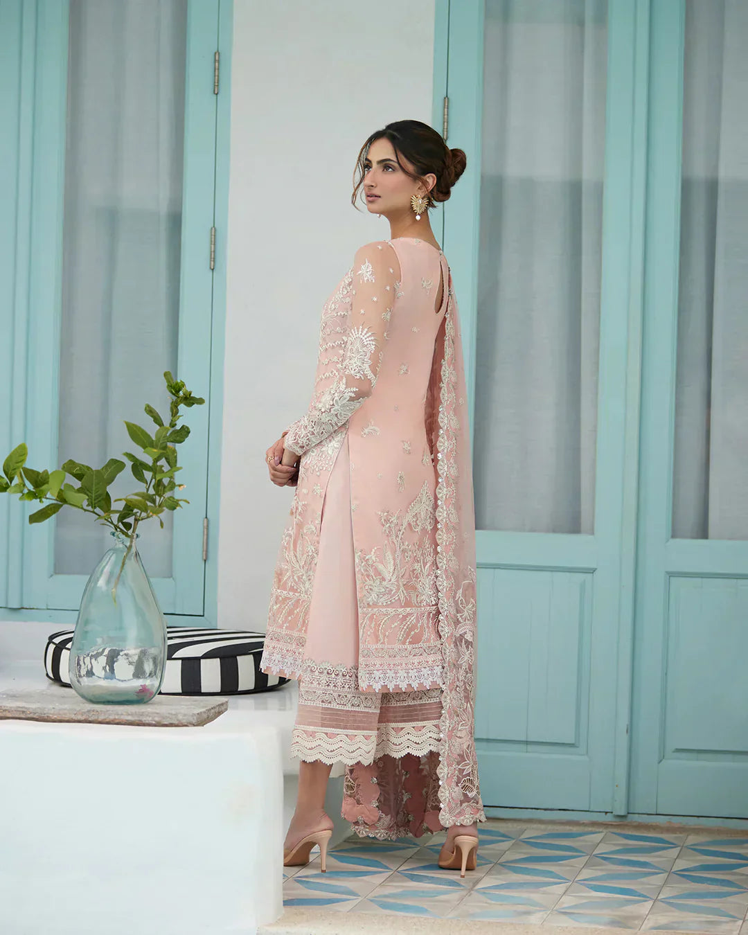 Faiza Saqlain | Liliana Luxury Lawn 24 | Valetta - Ladies Clothes - Maria Faisal