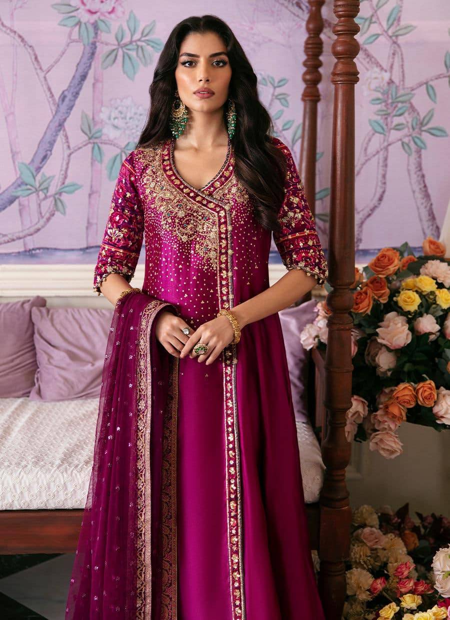 Farah Talib Aziz | Mayna Festive Luxe | Narina by Maria Faisal - Registered Vendor of : Farah Talib Aziz - type : Wedding Dress - 100% original wedding dresses