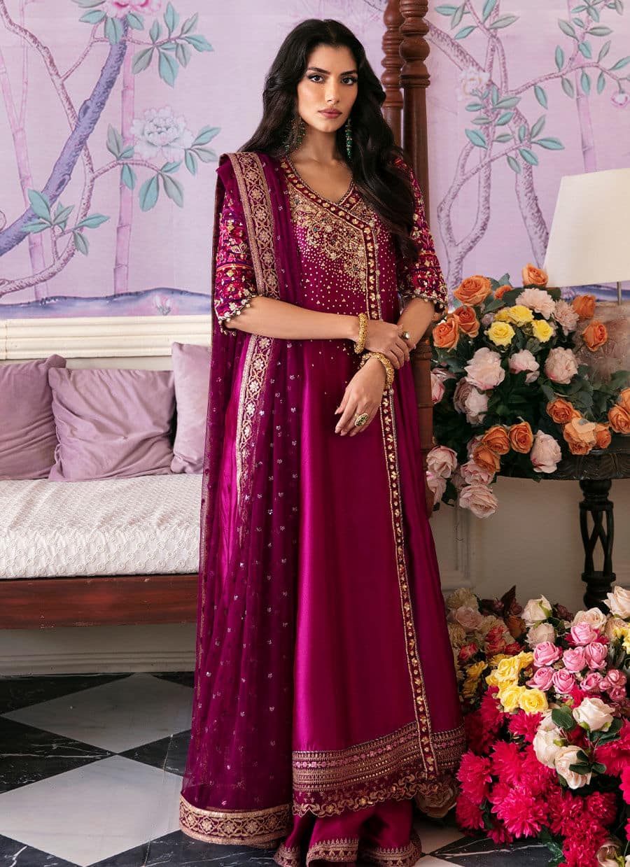 Farah Talib Aziz | Mayna Festive Luxe | Narina by Maria Faisal - Registered Vendor of : Farah Talib Aziz - type : Wedding Dress - 100% original wedding dresses