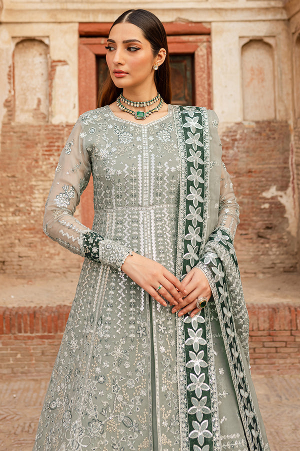 Farasha | Ritzier Wedding Formals |  Grey Veil - Ladies Clothes 