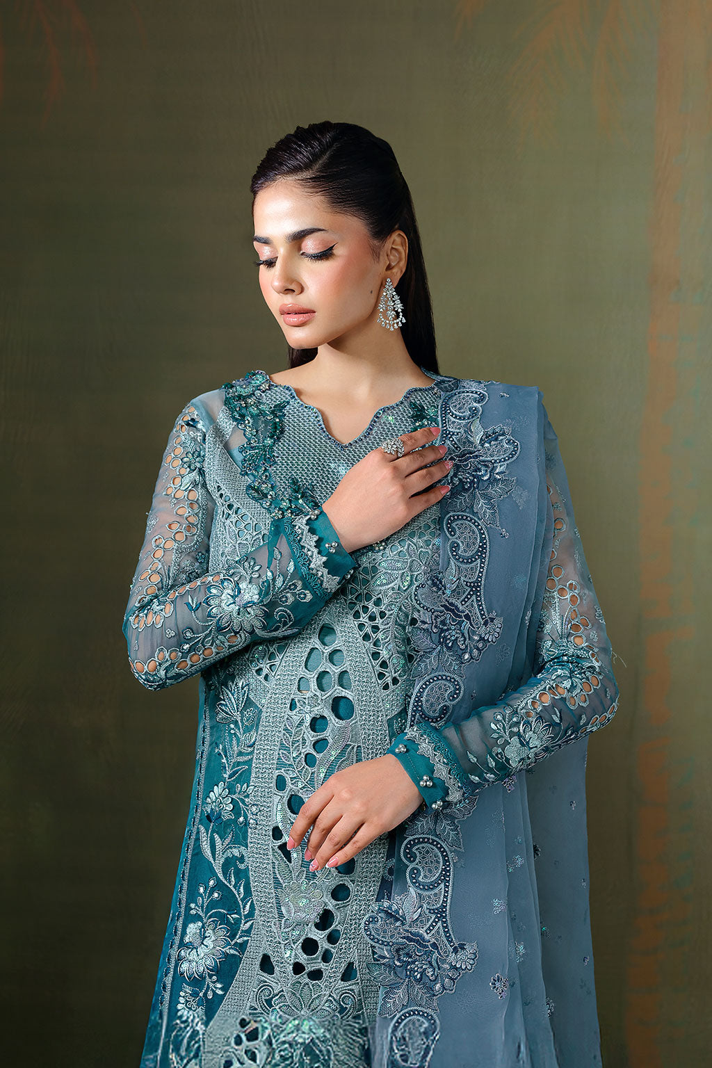 Ramsha | Festive Formals | E-307 - Formal Dress - available at Maria Faisal in UK and USA.