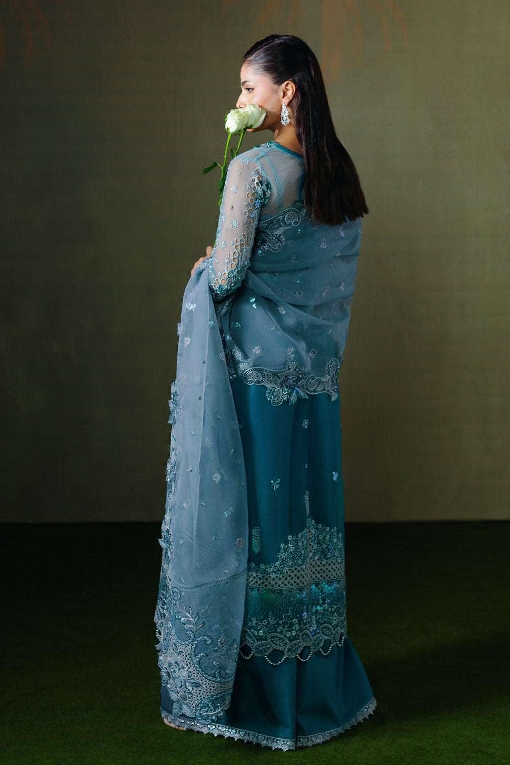 Ramsha | Festive Formals | E-307 - Formal Dress - available at Maria Faisal in UK and USA.