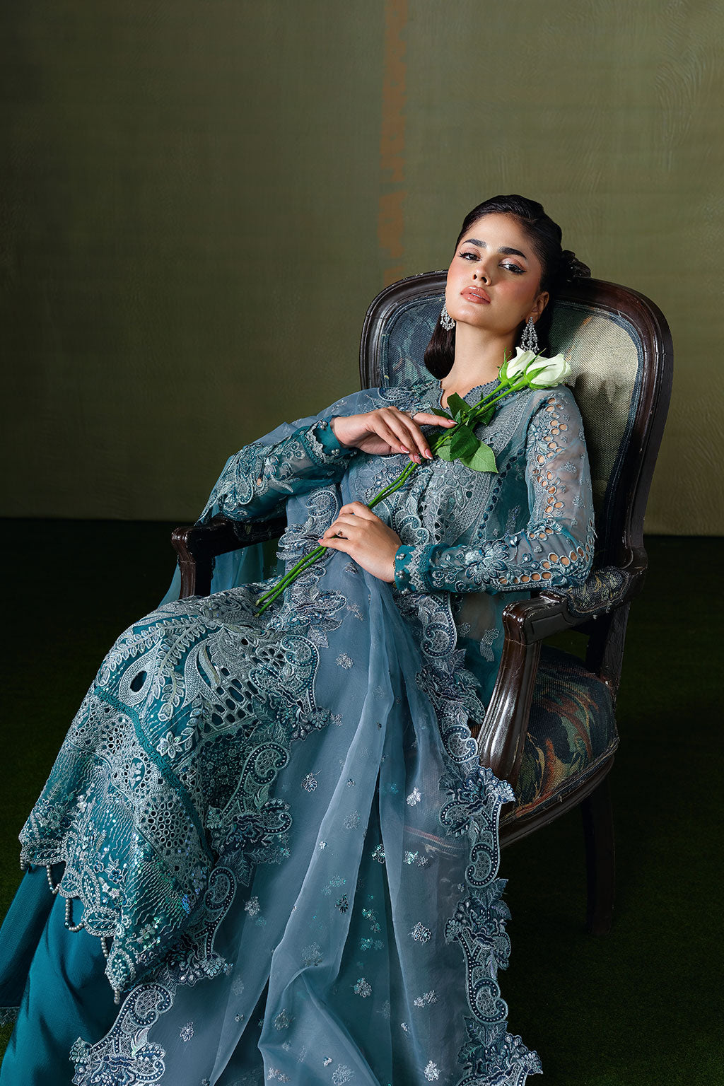 Ramsha | Festive Formals | E-307 - Formal Dress - available at Maria Faisal in UK and USA.