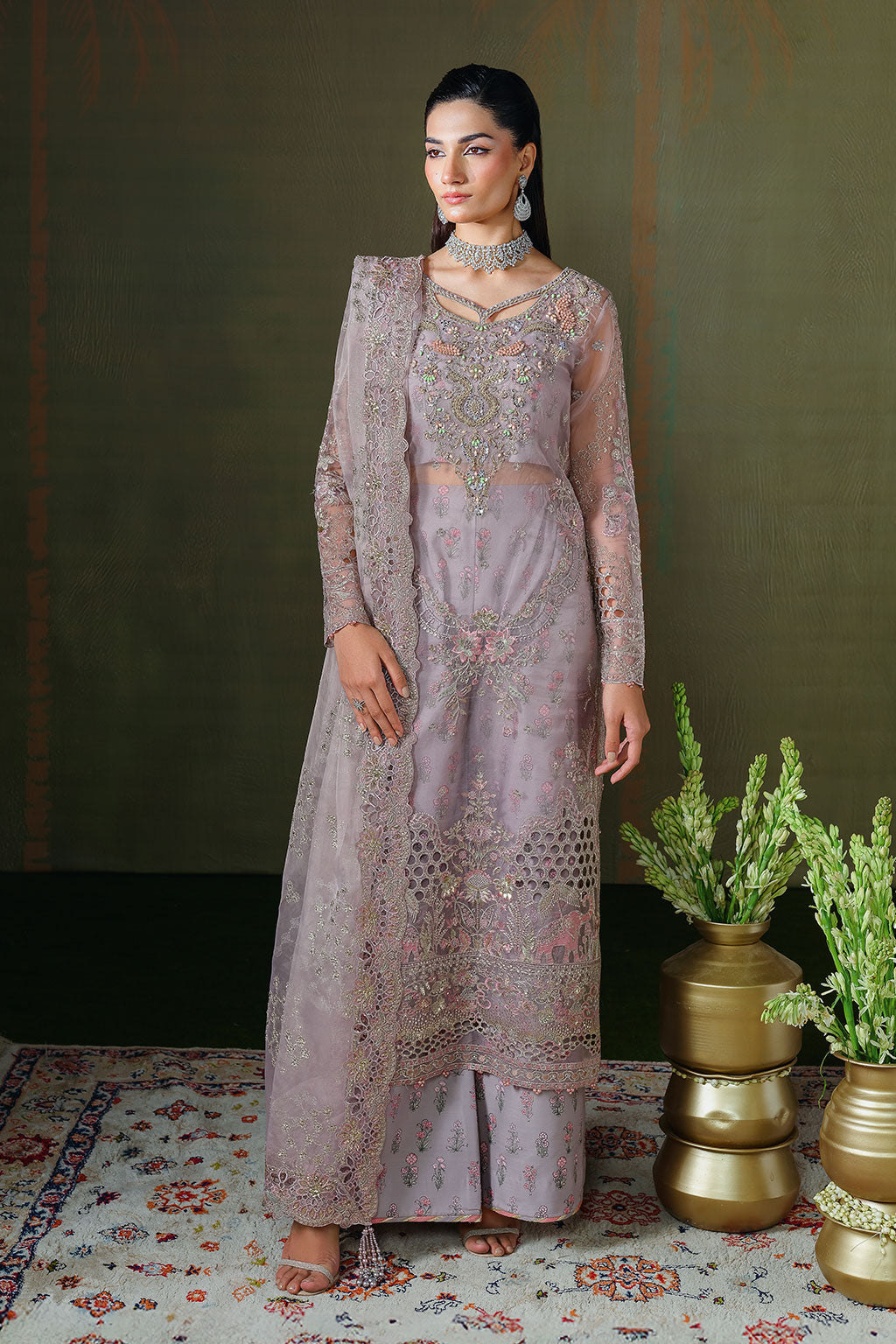 Ramsha | Festive Formals | E-308 - Formal Dress - available at Maria Faisal in UK and USA.