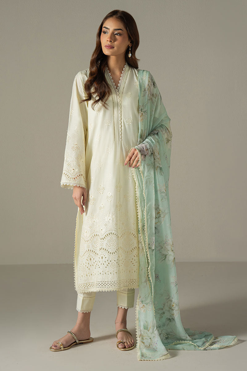 Cross Stitch | Chikankari Lawn 25 | FLORAL MELODY - Ladies Clothes 