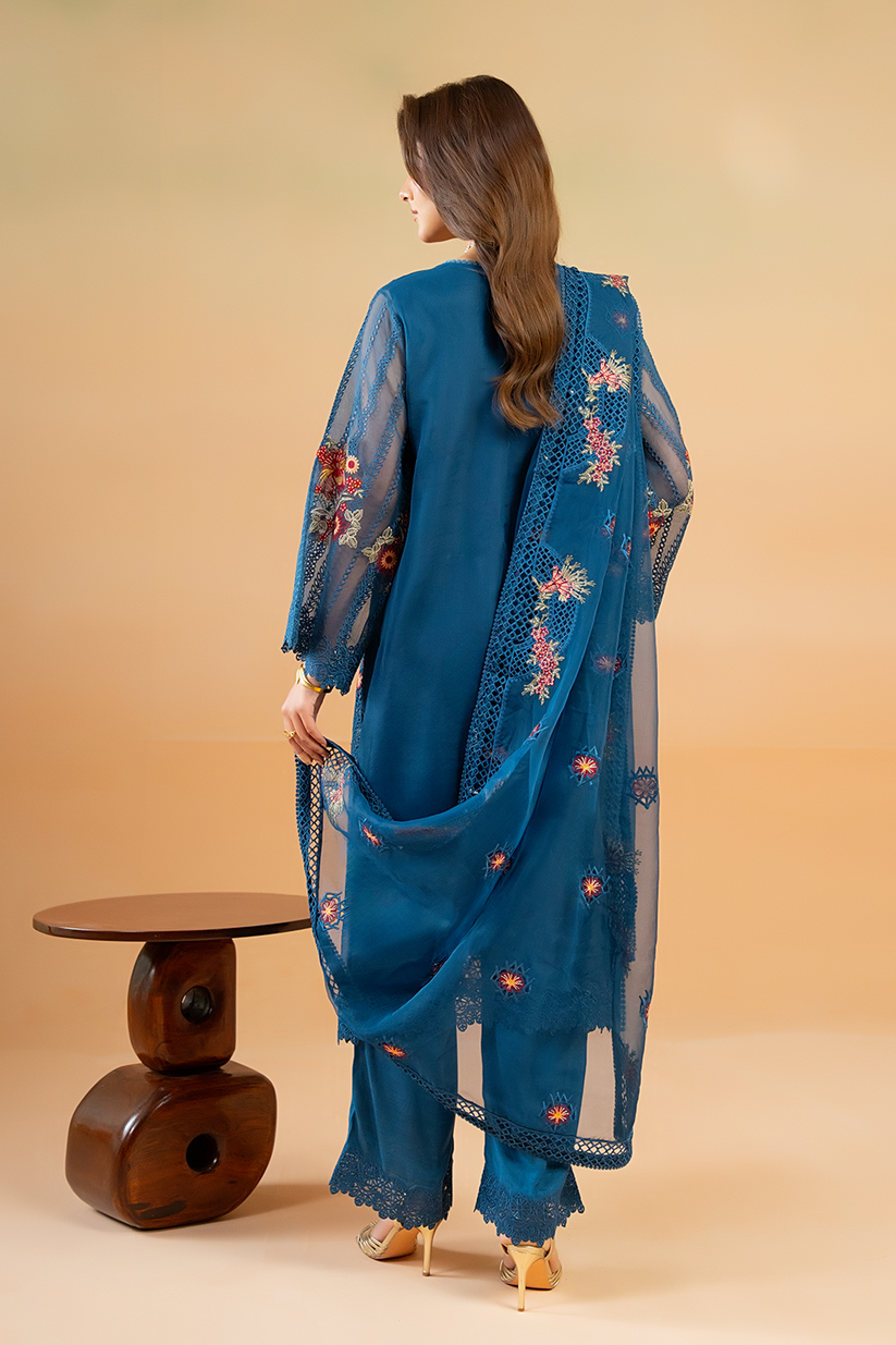 Saad Shaikh | Cutwork 26 | Floren - Luxury Dress - available at Maria Faisal in UK and USA.