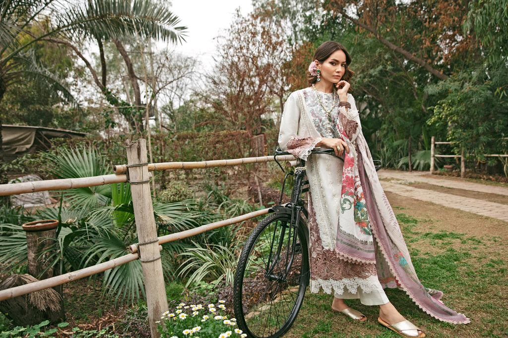 Florent | Luxury Lawn 24 | FFL-2A - Ladies Clothes - Maria Faisal