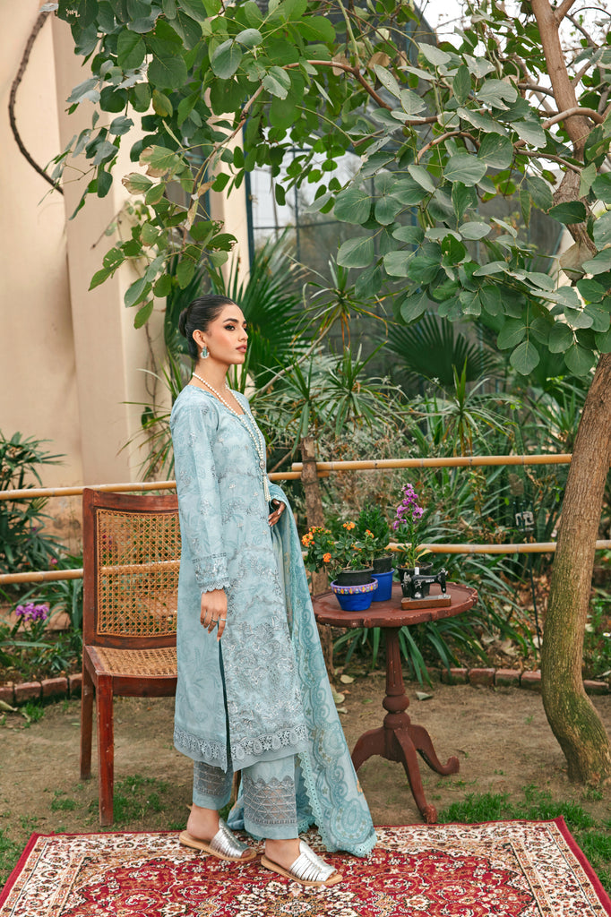 Florent | Luxury Lawn 24 | FFL-8B - Ladies Clothes - Maria Faisal