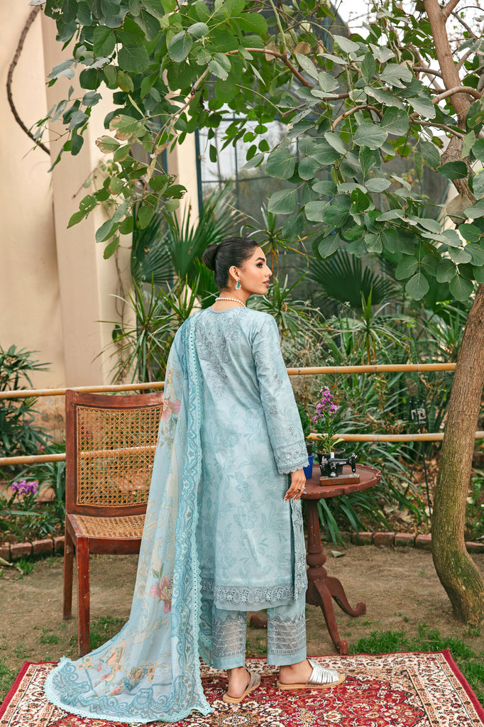 Florent | Luxury Lawn 24 | FFL-8B - Ladies Clothes - Maria Faisal