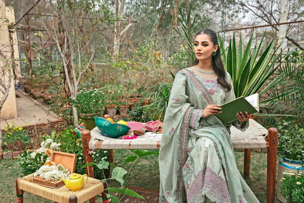 Florent | Luxury Lawn 24 | FFL-3B - Ladies Clothes - Maria Faisal