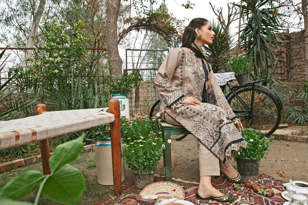 Florent | Luxury Lawn 24 | FFL-5B - Ladies Clothes - Maria Faisal