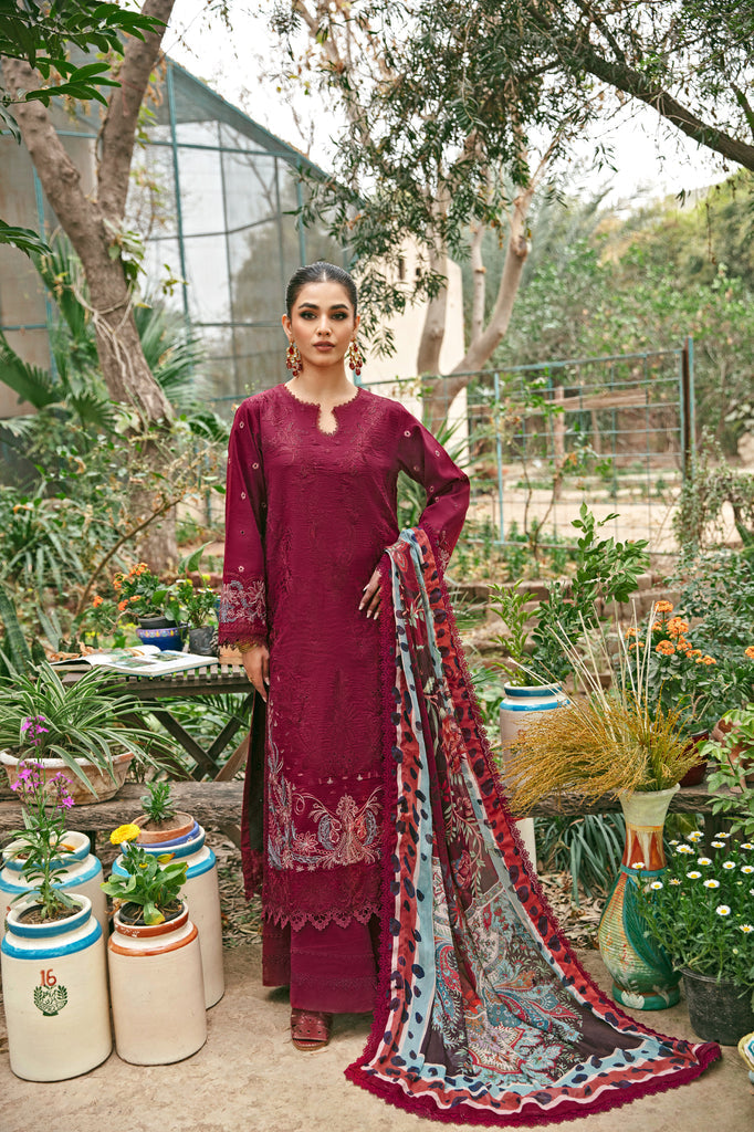 Florent | Luxury Lawn 24 | FFL-1B - Ladies Clothes - Maria Faisal
