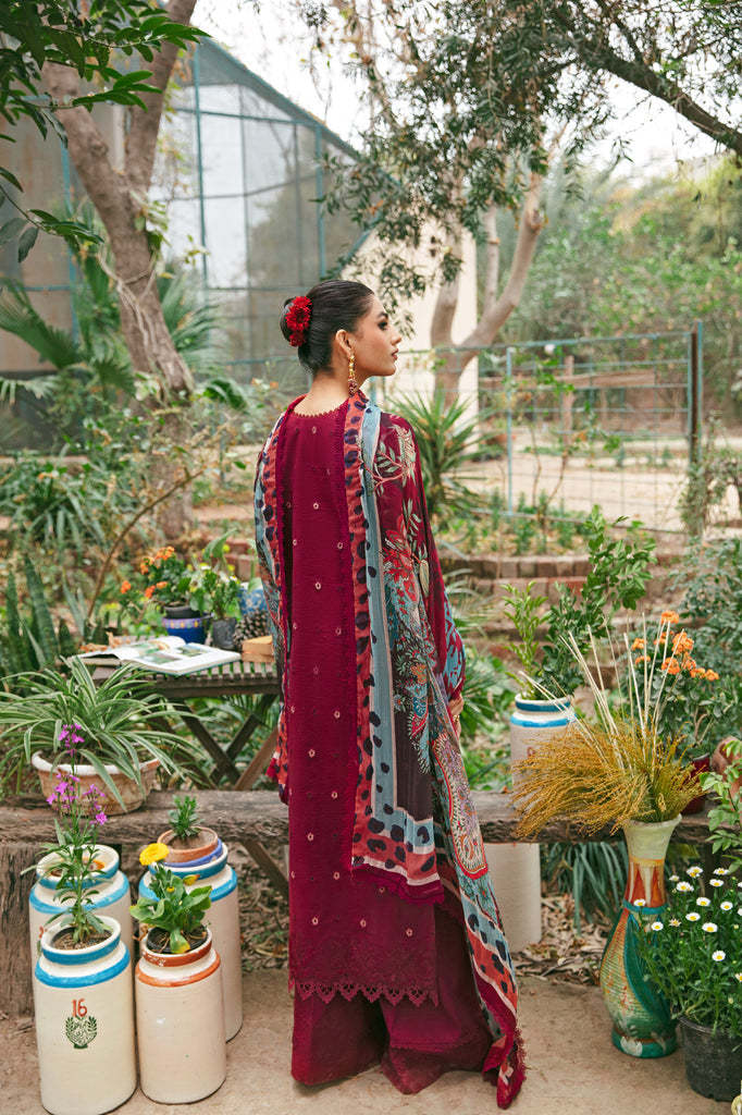Florent | Luxury Lawn 24 | FFL-1B - Ladies Clothes - Maria Faisal