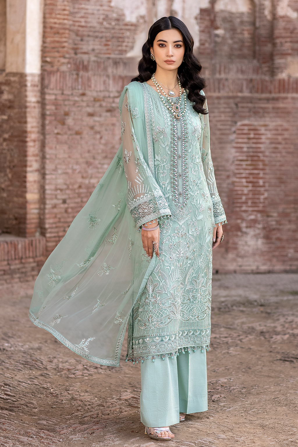 Flossie | Safeera Formals vol 13 | SNOW PEA (A) - Maria Faisal
