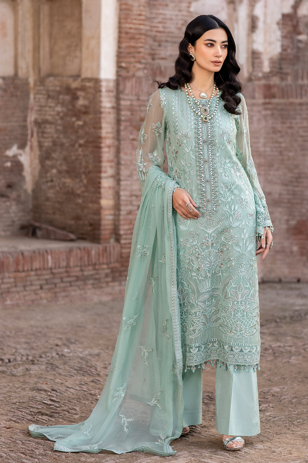 Flossie | Safeera Formals vol 13 | SNOW PEA (A) - Maria Faisal