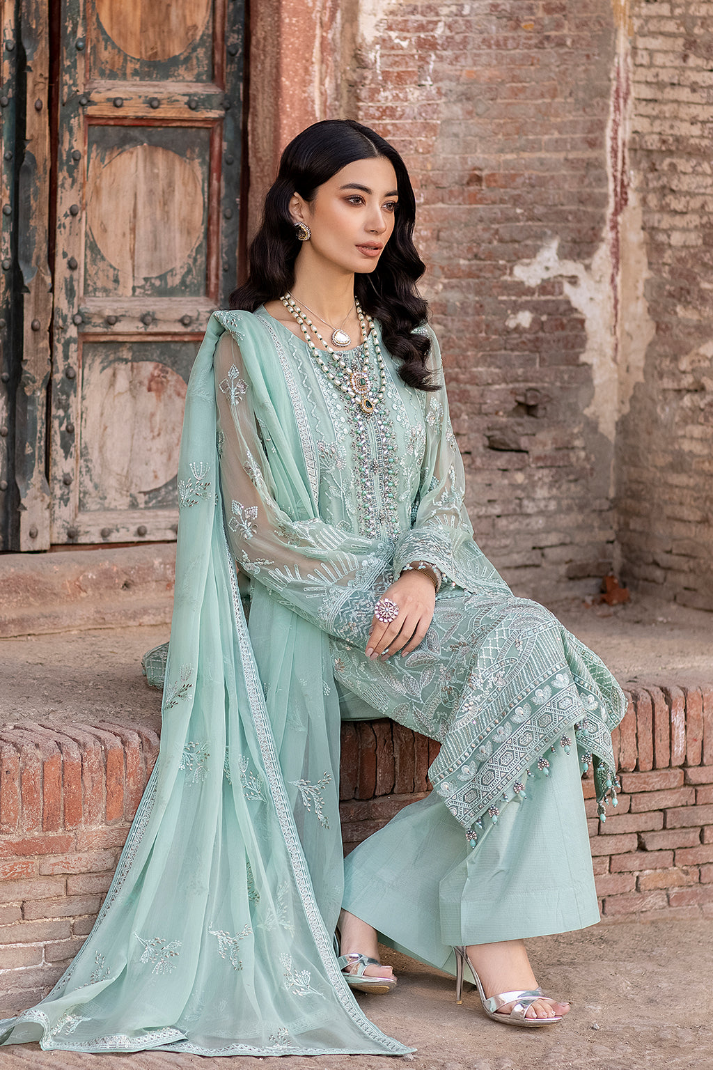 Flossie | Safeera Formals vol 13 | SNOW PEA (A) - Maria Faisal